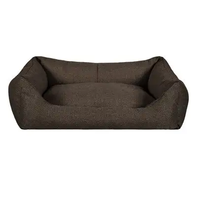 Купить tappi "Ротонд" прямоугольный лежак для собак и кошек с подушкой, шоколад