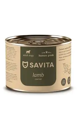 Купить savita консервы для собак «Ягненок с морковью»