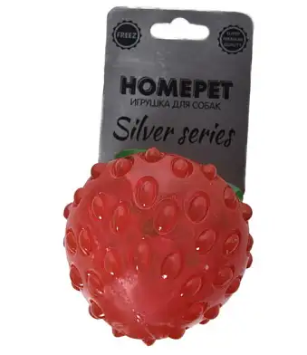 HOMEPET SILVER SERIES клубника игрушка для собак охлаждающая