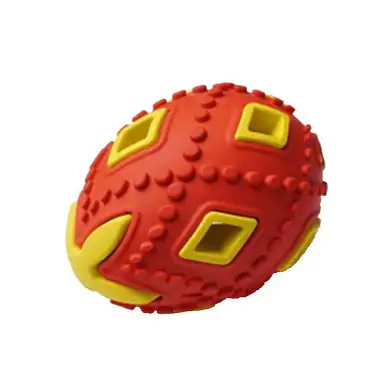 Homepet SILVER SERIES игрушка для собак яйцо красно-желтое каучук