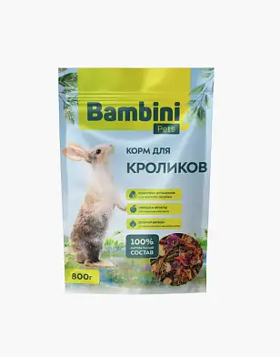 Bambini Pets Сухой корм для кроликов